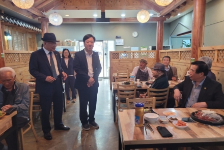 이명열 천안시 동남구청장, 노인회 분회장 소통 간담회