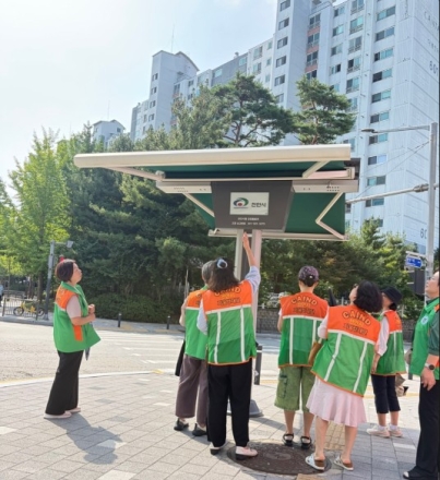 천안시 불당1동 자율방재단, 폭염 대비 무더위쉼터 점검